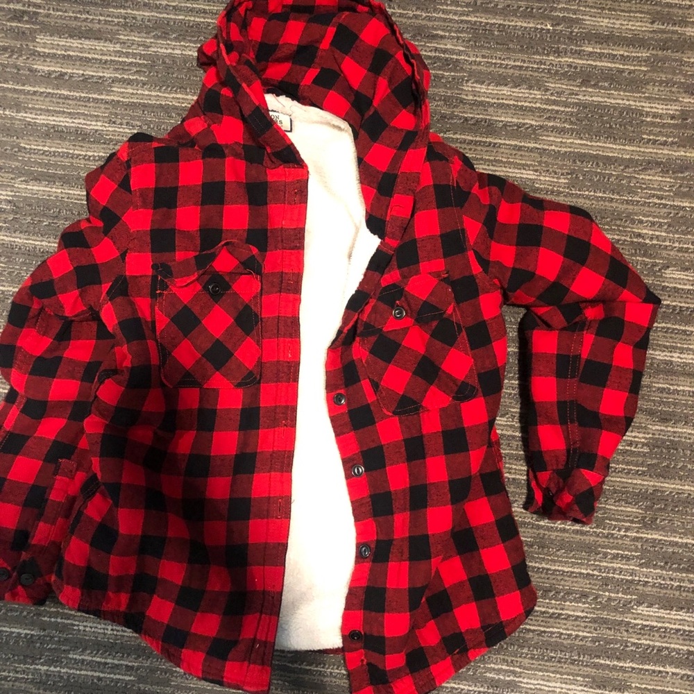 Fuzzy Flannel Jacket